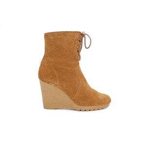 Michael Kors Women’s 'Rory' Caramel Suede Wedge Boots: Size 6.5 M